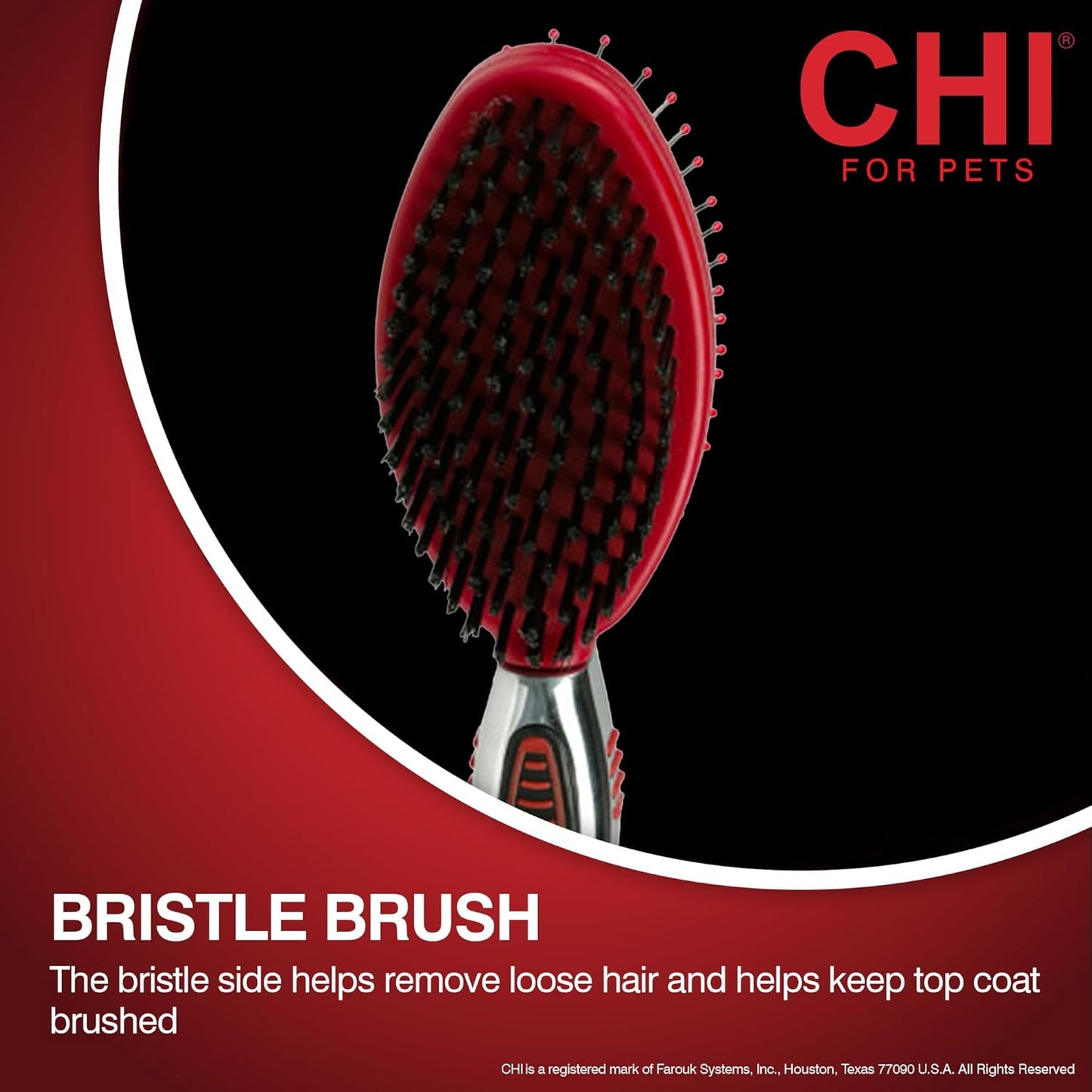 CHI for Dogs 2 in 1 Dematting and Deshedding Rake, Dual Head Dog Grooming Tool with Wide Tooth Dematting Rake and Fine Deshedding Rake, Detangler Comb for Thick Double and Long Dog Coat