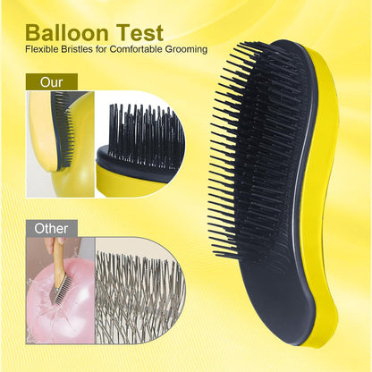 Small Dog Brush- Grooming Tool for Teddy, Yorkies, Maltese, Shih Tzu, Chihuahua - Puppy Hair Brush (Blue)