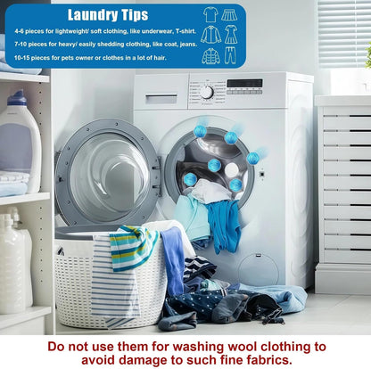 20Pcs Pet Hair Remover for Laundry - 1.4 inch Mini Ball Lint Traps for Washing/Dryer Machine,Effective Cat Dog Laundry Pet Hair Catcher for Clothes,Sheets,Towels,Not Damage Fabric