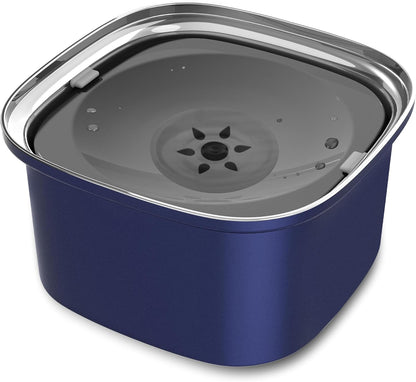 Decflow 3L Dog Water Bowl, Slow Water Bowl for Dogs, No Spill Water Bowl for Dogs, Spill Proof, No Splash Dog Water Bowl, Stainless Steel Slobber Stopper Water Bowl for Messy Drinkers