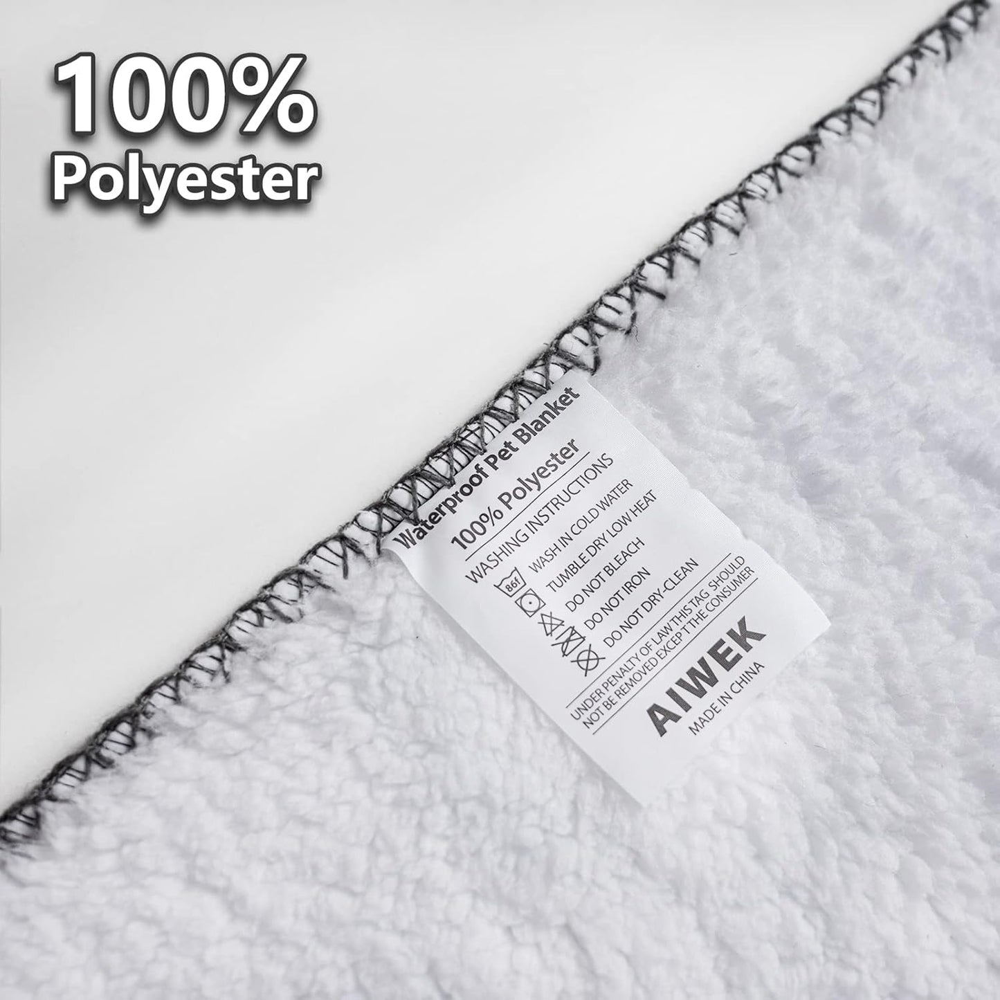 Waterproof Pet Blanket Dog Blankets, Pattern Printing Super Soft Warm Fluffy Facecloth Sofa Car Bed Protector, Urine Proof Washable Outdoor Pet Blanket for Puppy Large Dogs & Cats 40 * 30 inch