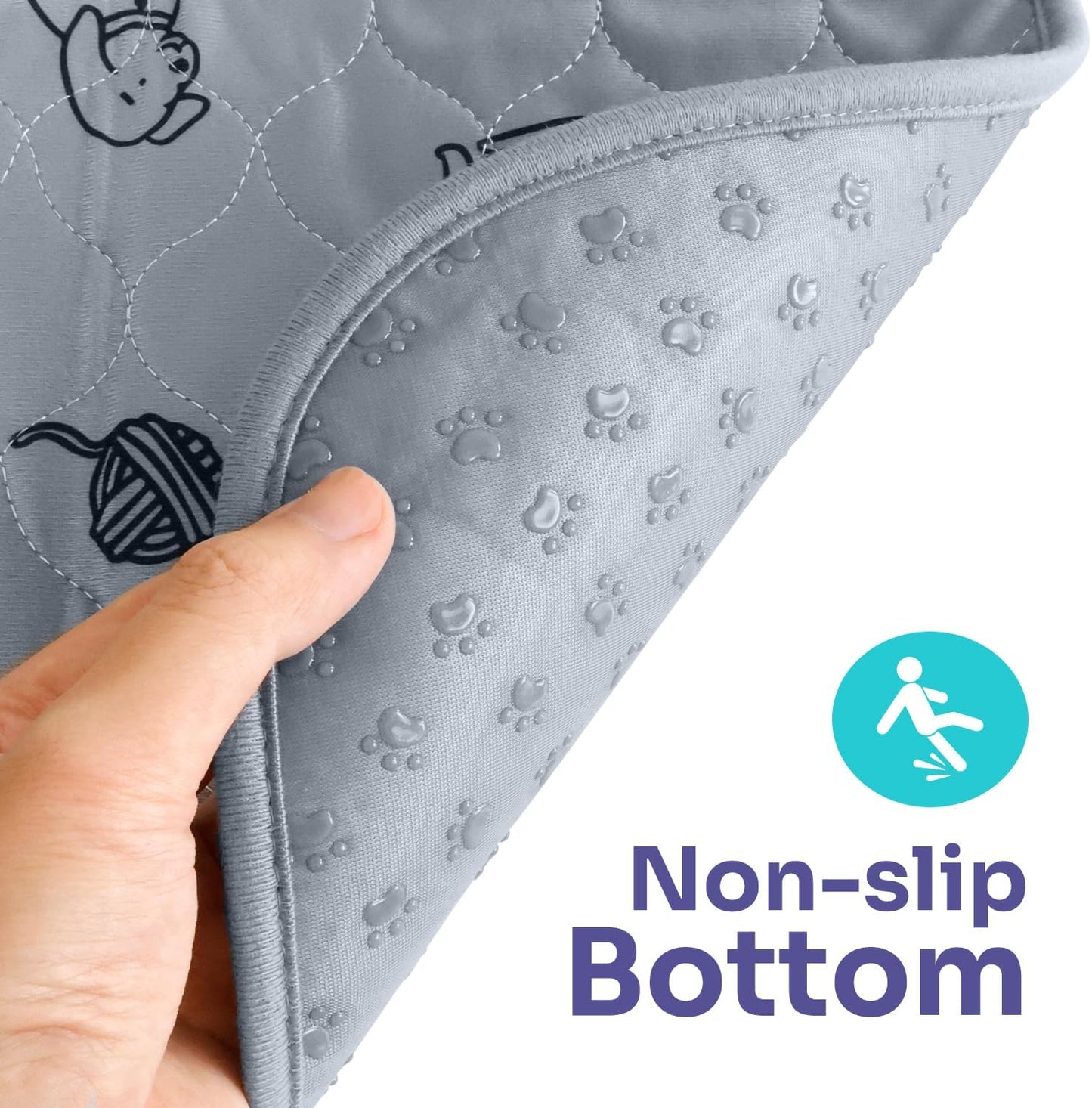 Conkote Reusable Pee Pads for Dogs Extra Large 60" x 48" Puppy Playpen Mat, Washable Pee Pads Heavy Absorbency Waterproof Dog Training Pads Non-Slip for Housebreaking, Whelping, Potty, Crate
