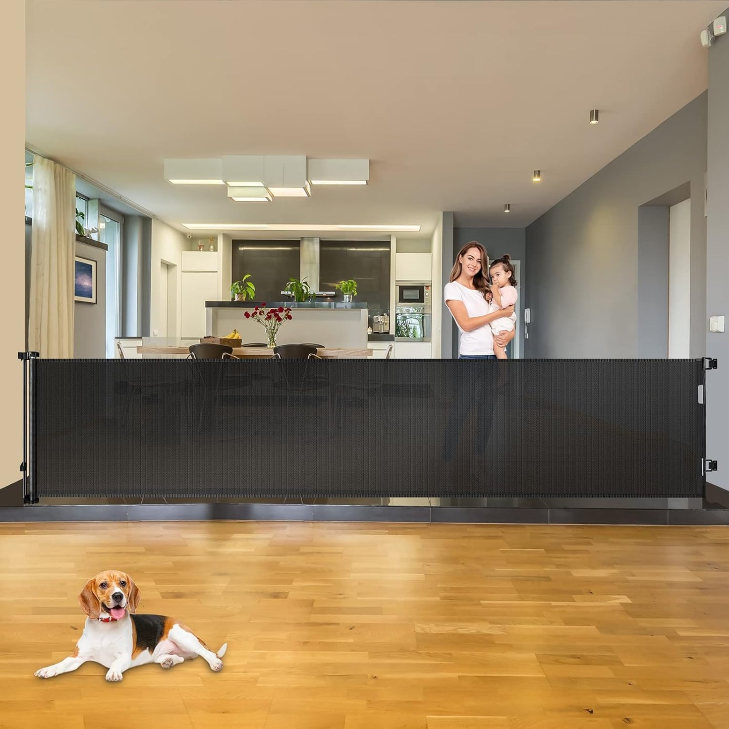 Extra Wide Baby Gate for Large Openings Retractable Baby Gates Indoor Outdoor Extra Long Dog Gate for Doorway Stair Gates for Kids or Pets Extra Large Dog Gate for Stairs