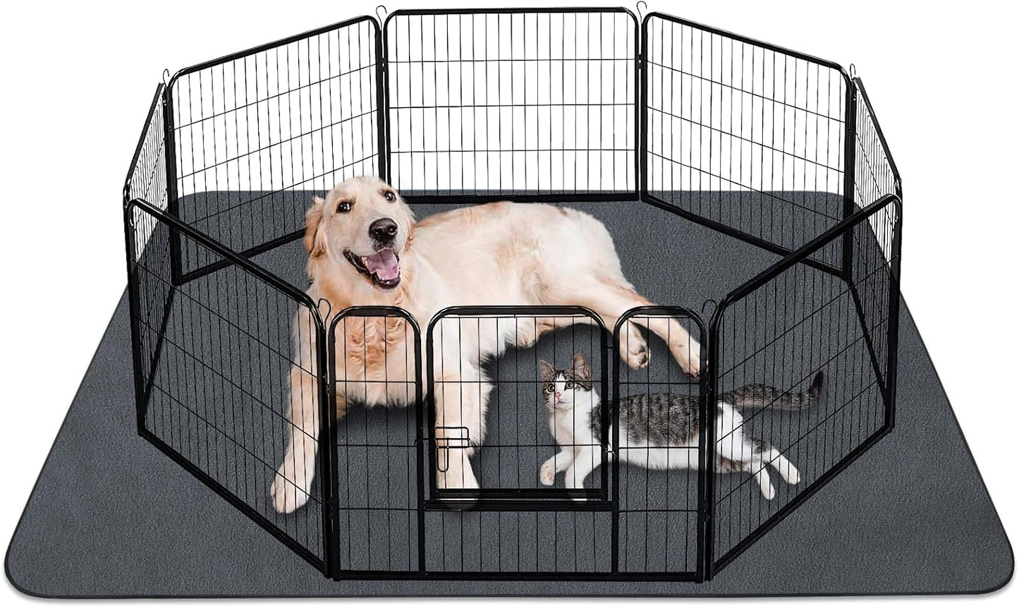 INVENHO Washable Pee Pads for Dogs 72"x72" Reusable Dog Pads Extra Large Upgrade Non-Slip Dog Pee Pads Heavy Absorbency Puppy Pee Pads Quick Dry Whelping Pads/Waterproof Puppy Training Pad