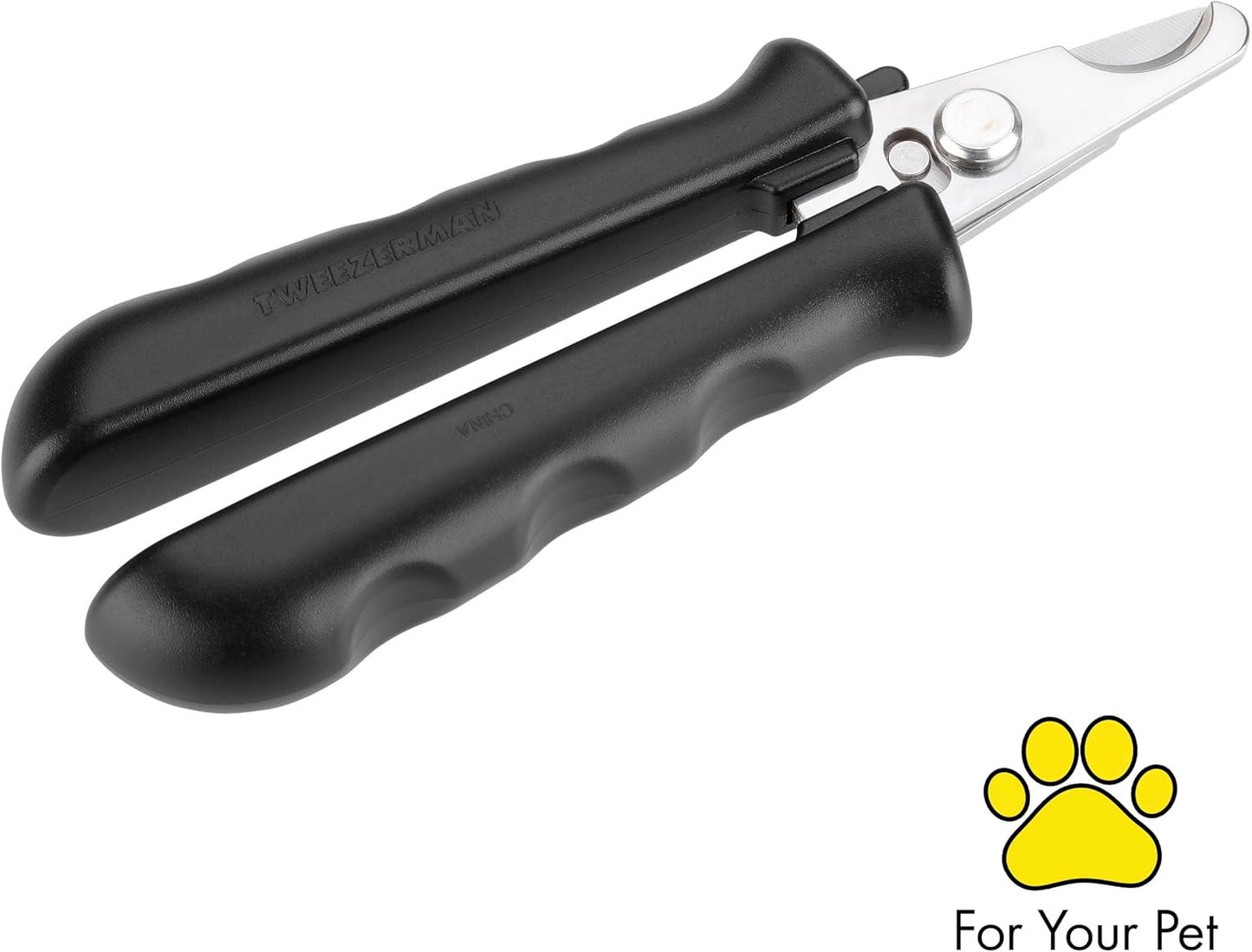 Tweezerman Small Nail Clippers for Dogs & Cats, Manual Professional Dog & Cat Nail Trimmer with Ergonomic Handle