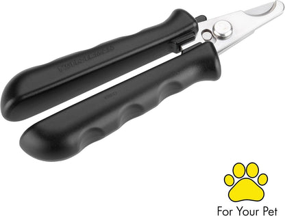 Tweezerman Small Nail Clippers for Dogs & Cats, Manual Professional Dog & Cat Nail Trimmer with Ergonomic Handle