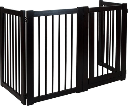 American Trails Freestanding Wooden Pet Gate with Door