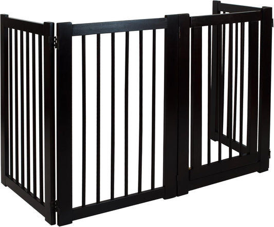 American Trails Freestanding Wooden Pet Gate with Door