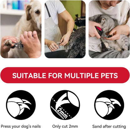 4.72 inch Dog Nail Clippers for Small Dogs, Ultra Sharp Stainless Cat Nail Clippers with Guard for Dogs, Cats, Rabbits and Guinea Pigs, Free Nail File(C Style)