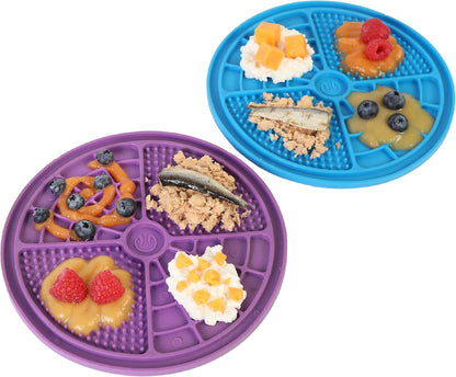 Hyper Pet IQ Treat Lick Mat for Dogs & Cats | Dog & Cat Slow Feeder & Enrichment Toy | Made in USA
