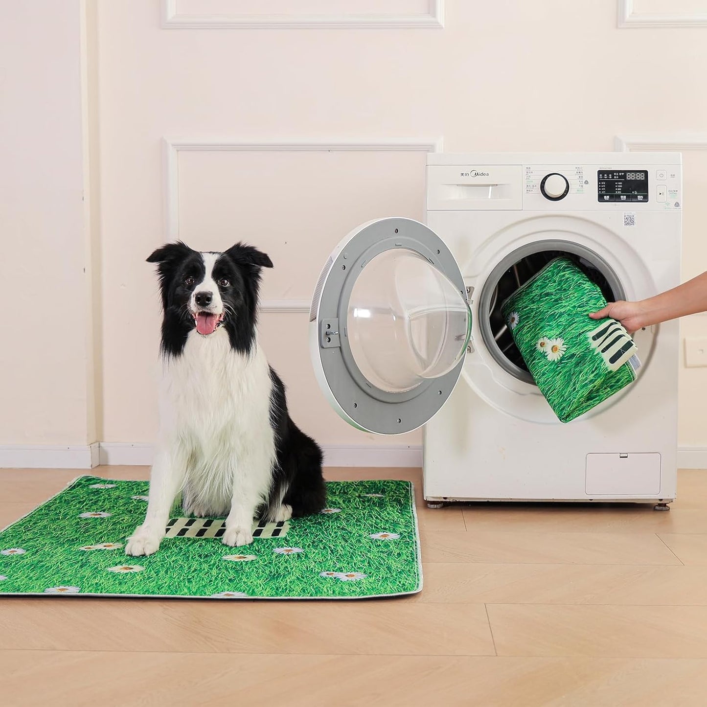 Aitmexcn Washable Puppy Dog Pee Pad, 2PCS 100% Waterproof Whelping Training Mat for Puppy/Senior Dog, Fast Drying Reusable Puppy Pads for Indoor, Outdoor and Car Travel- 24'' x 36''
