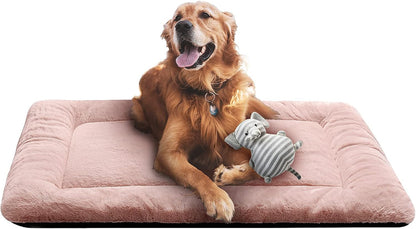 Dog Beds Crate Pad for Medium/Large Dogs Fit Metal,Ultra Soft, Washable & Anti-Slip Kennel Pad for Dogs Cozy Sleeping Mat,Gray 36inch