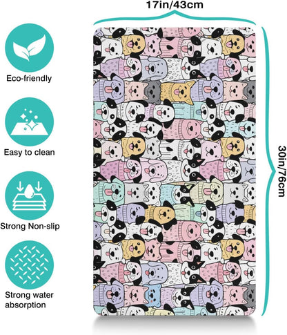Pet Feeding Mat for Floors Waterproof Dog Mat for Food and Water Absorbent Quick Dry Non Slip mat for Cat Bowls