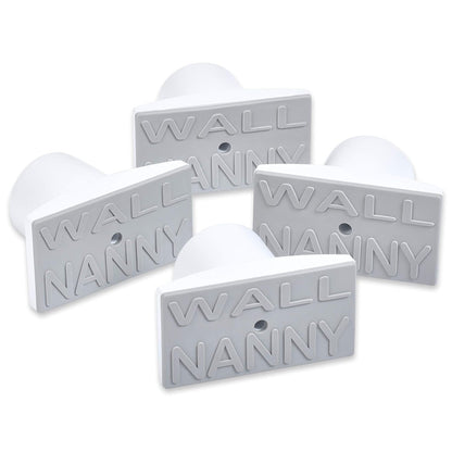 Wall Nanny Extender -4 Inch Baby Gate Extension Guard (Made in USA) Extends Pressure Mounted Gates - Protects Walls, Stabilizes Gate, for Child, Pet Gate & Dog Gate, Protector Works on Stairs, 4 Pack
