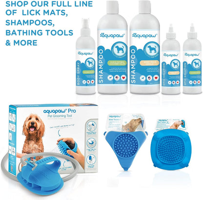 Aquapaw Lick Mat for Dogs with Suction Cups - XL, Blue, 1-Pack - Slow Feeder Lick Pads for Dogs & Grooming Enrichment - Food Mat for Peanut Butter Treats