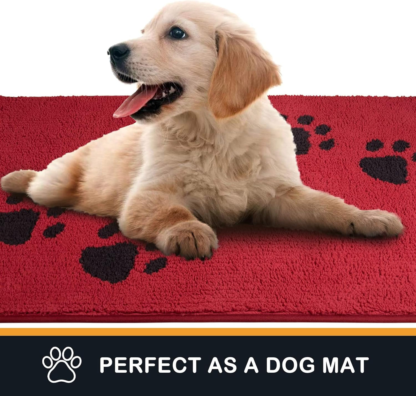 PURRUGS Dirt Trapping Door Mat 20" x 31.5", Non-Skid/Slip Machine Washable Microfiber Entrance Rug, Shoes Scraper, Dog Doormat, Super Absorbent Floor Mat for Muddy Wet Shoes and Paws, Grey