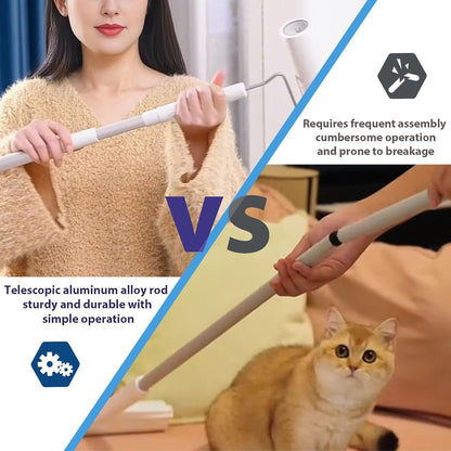 Extra Sticky Large Surface Lint Roller, 6.3'' Giant Lint Roller for Pet Hair, 450 Sheets/ 5 Refills, Long Handle Lint Remover for Clothes, Furniture, Dog & Cat Hair Remover