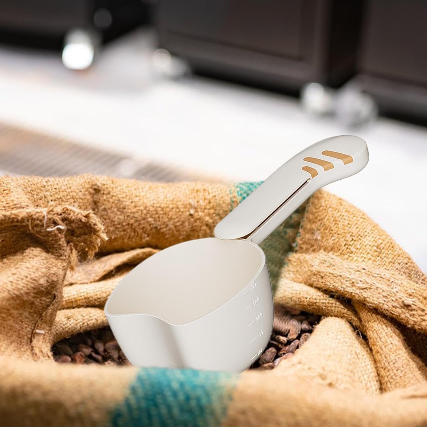 Pet Food Scoop - Pet Food Feeding Scoop - Dog Food Scoop - Rice Measuring Spoon With Bag Clip - Multifunctional Measuring Food Scoop For Pets Puppy Dogs Cats