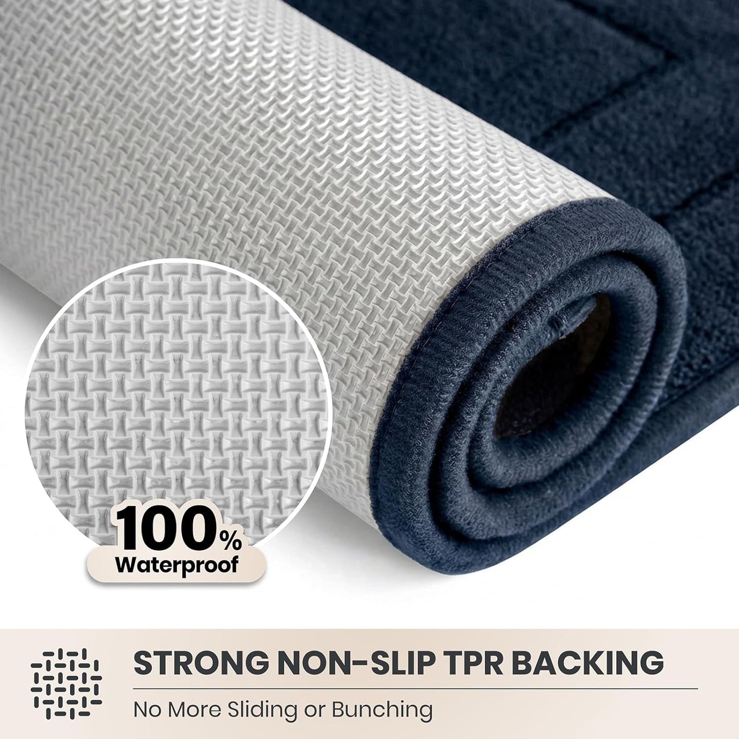 PURRUGS Dirt Trapping Door Mat 32" x 47", Non-Slip/Skid Machine Washable Entryway Rug, Dog Doormat, Super Absorbent Welcome Mat for Muddy Wet Shoes and Paws, Grayish Brown