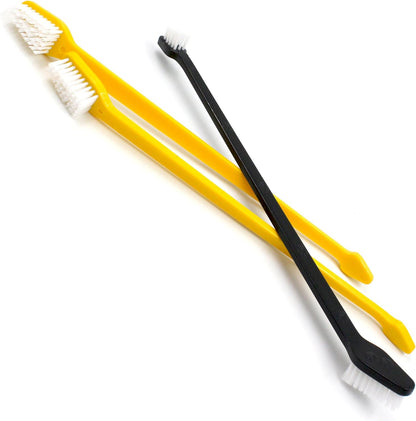 Pet Republique Dog Toothbrush Set of 6 – Dual Headed Dental Hygiene Brushes for Small to Large Dogs, Cats, and Most Pets