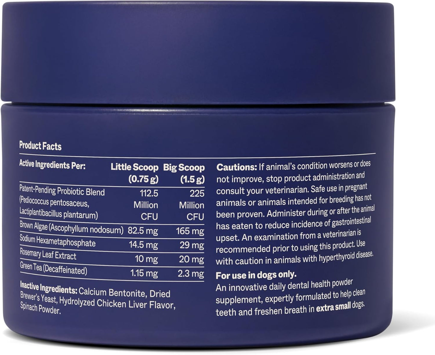 PetLab Co. ProBright Advanced Dental Powder - Dog Breath Freshener - Teeth Cleaning Made Easy – Targets Tartar & Bad Breath - Packaging May Vary - Formulated for Small Dogs