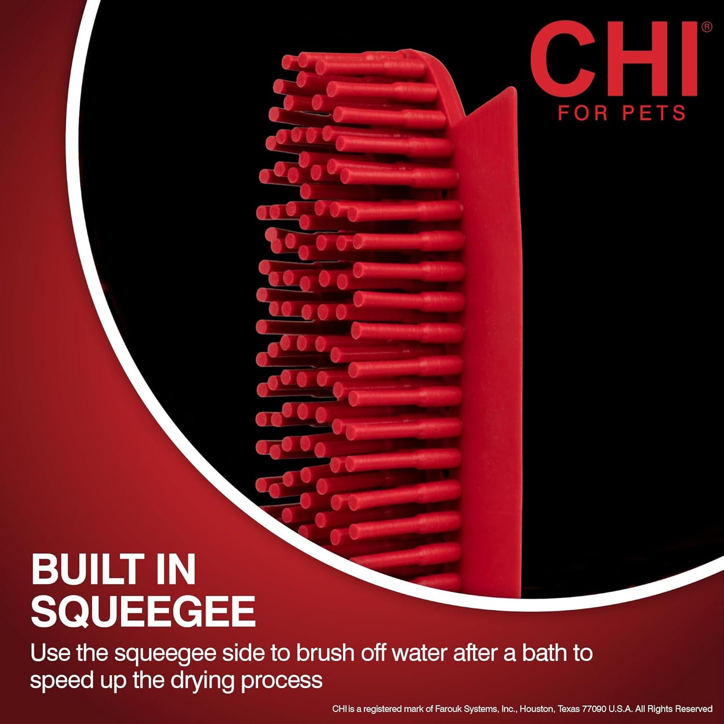 CHI for Dogs 2 in 1 Dematting and Deshedding Rake, Dual Head Dog Grooming Tool with Wide Tooth Dematting Rake and Fine Deshedding Rake, Detangler Comb for Thick Double and Long Dog Coat