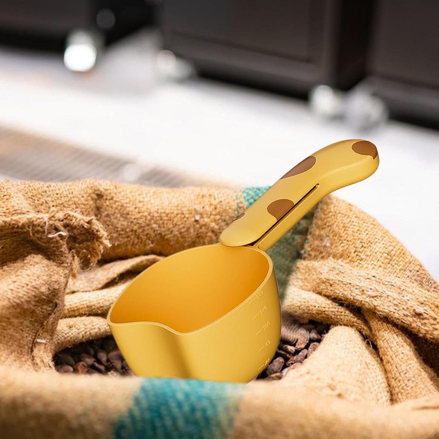 Pet Food Scoop - Pet Food Feeding Scoop - Dog Food Scoop - Rice Measuring Spoon With Bag Clip - Multifunctional Measuring Food Scoop For Pets Puppy Dogs Cats