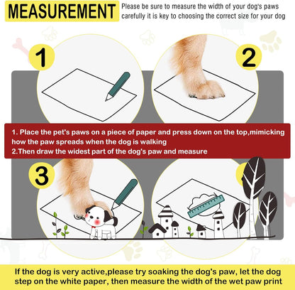 DcOaGt Dog Shoes for Large Dogs, Waterproof Anti-Slip Dog Boots & Paw Protectors for Summer Hot Pavement Winter Snow, Breathable and Reflective Dog Booties for Hiking/Walking/Outdoor/Floor