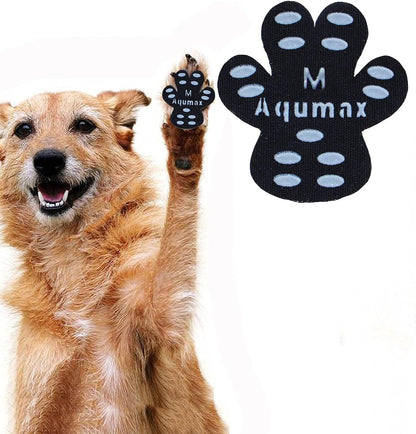 Dog Paw Protector Gripper Traction Pads,Dog Paw Covers,Foot Stickers in Summer Hot/Winter Cold Pavement,Dog Shoes Booties Socks Replacement,12 Sets (48 pcs) XXL Black