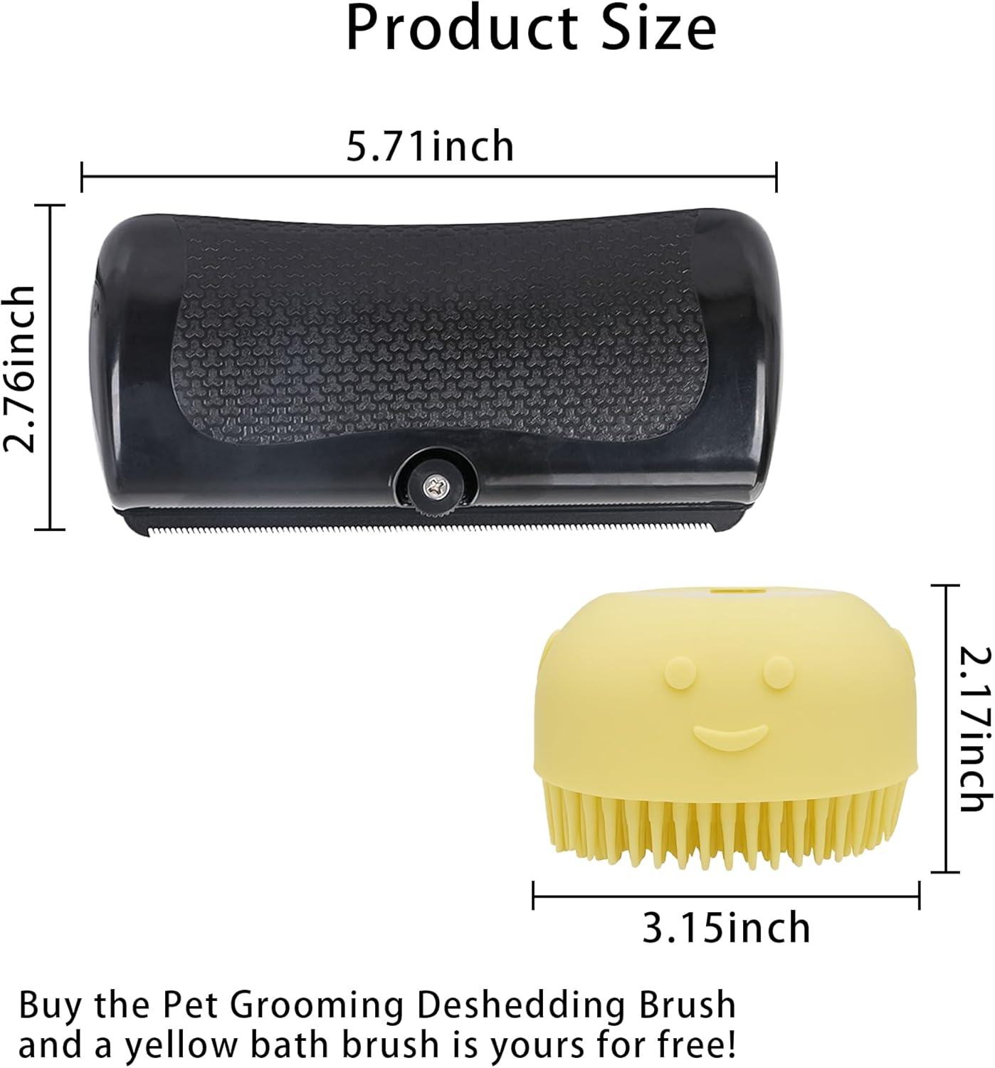 Deshedding Dog Brush, Deshedding Brush for Pets & Pet Bath Massage Brush,Pet Hair Removal Tools for Dogs, Cats, Horses, and Other Furry Pets,Professional Pet Grooming Brush for Dogs and Cats
