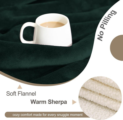 gogobunny Waterproof Blanket for Bed Couch Sofa, Liquid Pee and Fur Proof Pet Blanket for Dog Puppy Cat, Reversible Sherpa Fleece Throw Blanket Furniture Cover Protector (Grey, 50x60 inches)
