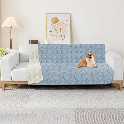 ZNSAYOTX Ultimate Cozy Blankets (30"x70") 100% Waterproof Sofa Mat Blanket for Dog Pets, Bed Couch Protector with Non-Slip Back Washable Durable, Pee Scratch Proof Easy to Clean (Dark Grey)