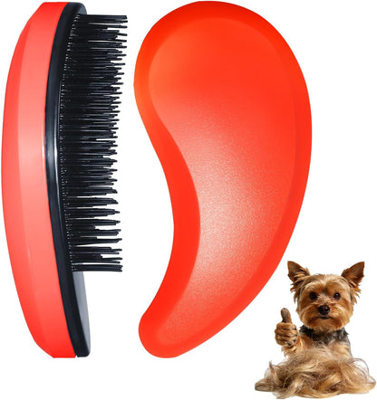 Small Dog Brush- Grooming Tool for Teddy, Yorkies, Maltese, Shih Tzu, Chihuahua - Puppy Hair Brush (Blue)