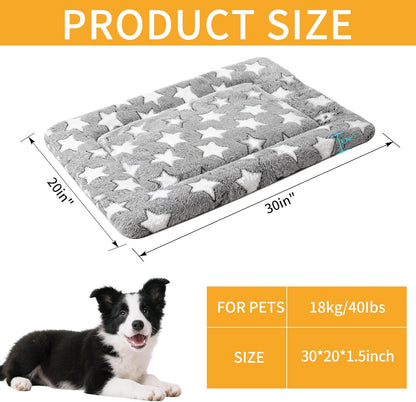 Dog Bed Mat – Soft & Comfortable Dog Kennel Pad for Crate – Durable Crate Bed & Mat for Dogs & Cats – Ideal for Crate, Kennel, and Home Use