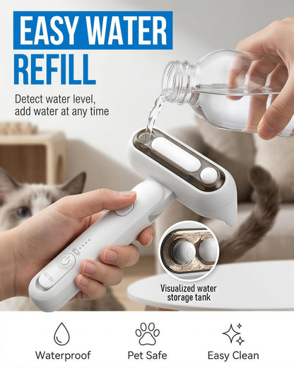 Dog Brush for Shedding & Cat Brush for Shedding, Deshedding Tool with Anti-Static Mist, Gentle Undercoat Remover, Pet Hair Remover, Self Cleaning, No Flying Fur