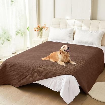 hyha Waterproof Dog Blanket, Soft Pet Bed Blankets, Waterproof Sofa Couch Cover for Dogs Washable, Reversible Pet Couch Covers for Sofa Furniture (30x70 Inch, Grey/Dark Grey)