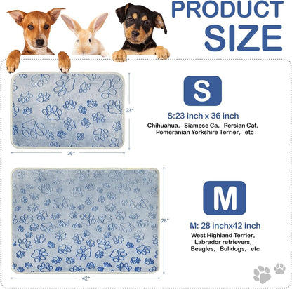Qeils Reusable Puppy Pads, 2 Pack Washable Pee Pads for Dogs, Waterproof Non Slip Wee Wee pad, Absorbent and Leakproof Training Mats for Potty, Crate, Playpen, Bed, Sofa, 18"x 24"