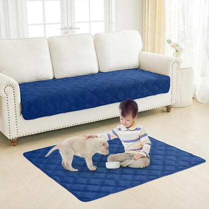 Smiry Waterproof Dog Bed Cover Blanket 30x70, Soft Reversible Pet Blanket, Washable Leakproof Cats Dogs Couch Cover for Sofa, Couch, Furniture, Grey/Dark Grey