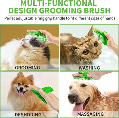 Professional 7 in 1 Dog Paw Cleaner for Dogs & Cats - Includes 1 Portable Paw Washer, 1 Bath Brush, 2 Dog Toothbrushes and 3 Absorbent Towels Note: Fits Paws up to 2 Inches Wide (Small, Blue)