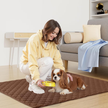 Smiry Waterproof Dog Bed Cover Blanket 30x70, Soft Reversible Pet Blanket, Washable Leakproof Cats Dogs Couch Cover for Sofa, Couch, Furniture, Grey/Dark Grey