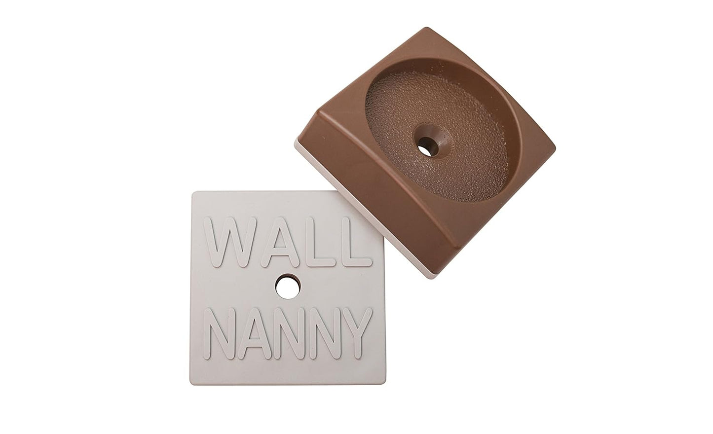 Wall Nanny Mini - Smallest Baby Gate Wall Protector (Made in USA) Protect Walls & Doorways from Pet Gates & Dog Gate Spindles - Child Pressure Mounted Baby Gate for Stairs Wall Cup (White) 4 Pack