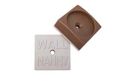 Wall Nanny Mini - Smallest Baby Gate Wall Protector (Made in USA) Protect Walls & Doorways from Pet Gates & Dog Gate Spindles - Child Pressure Mounted Baby Gate for Stairs Wall Cup (White) 4 Pack