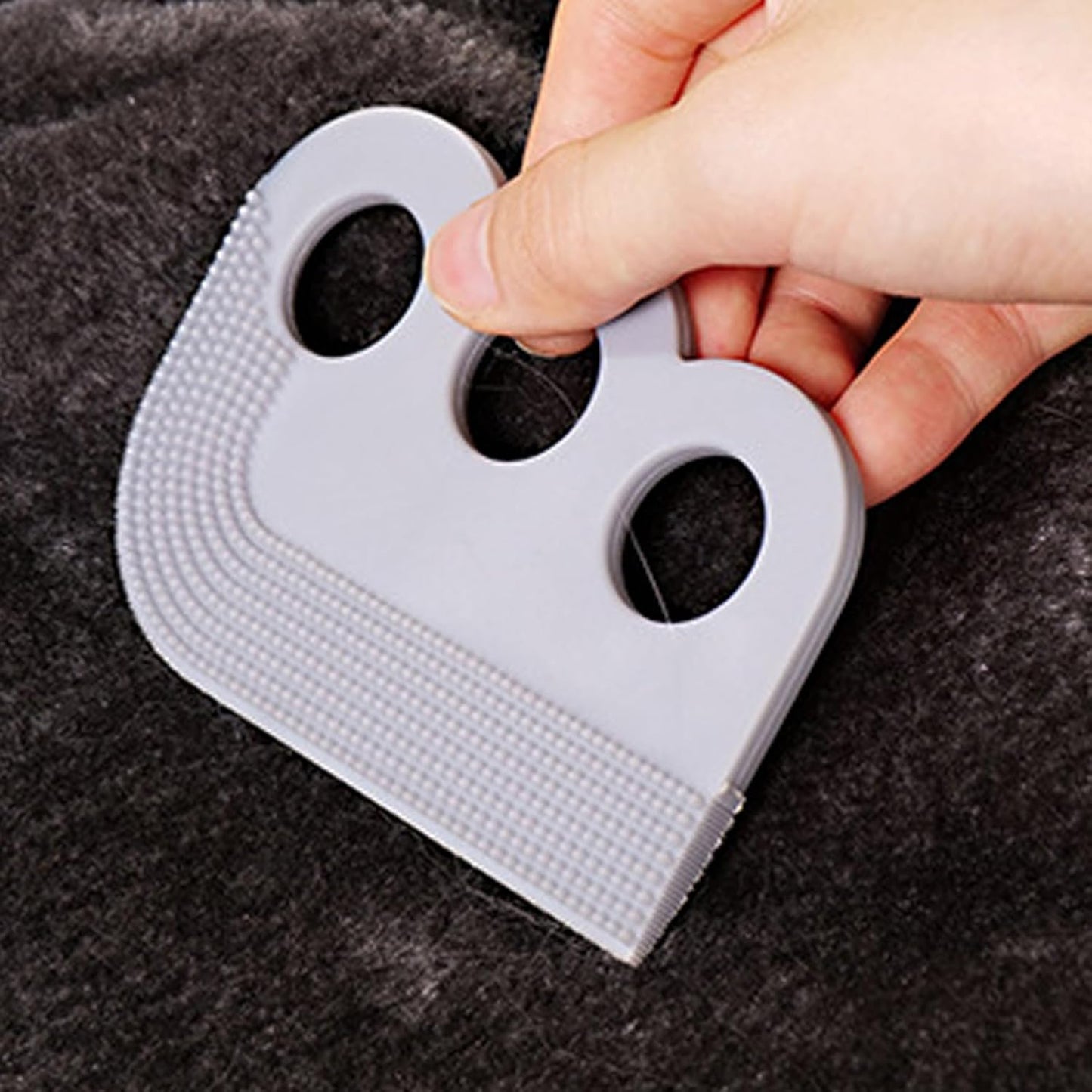 Pet Hair Depilation Soft Brush, Dog Hair Depilation for Car, Cat Hair Depilation, Pet Hair Depilation Tool for Carpet (Gray, 13cm*7cm*1.3cm)