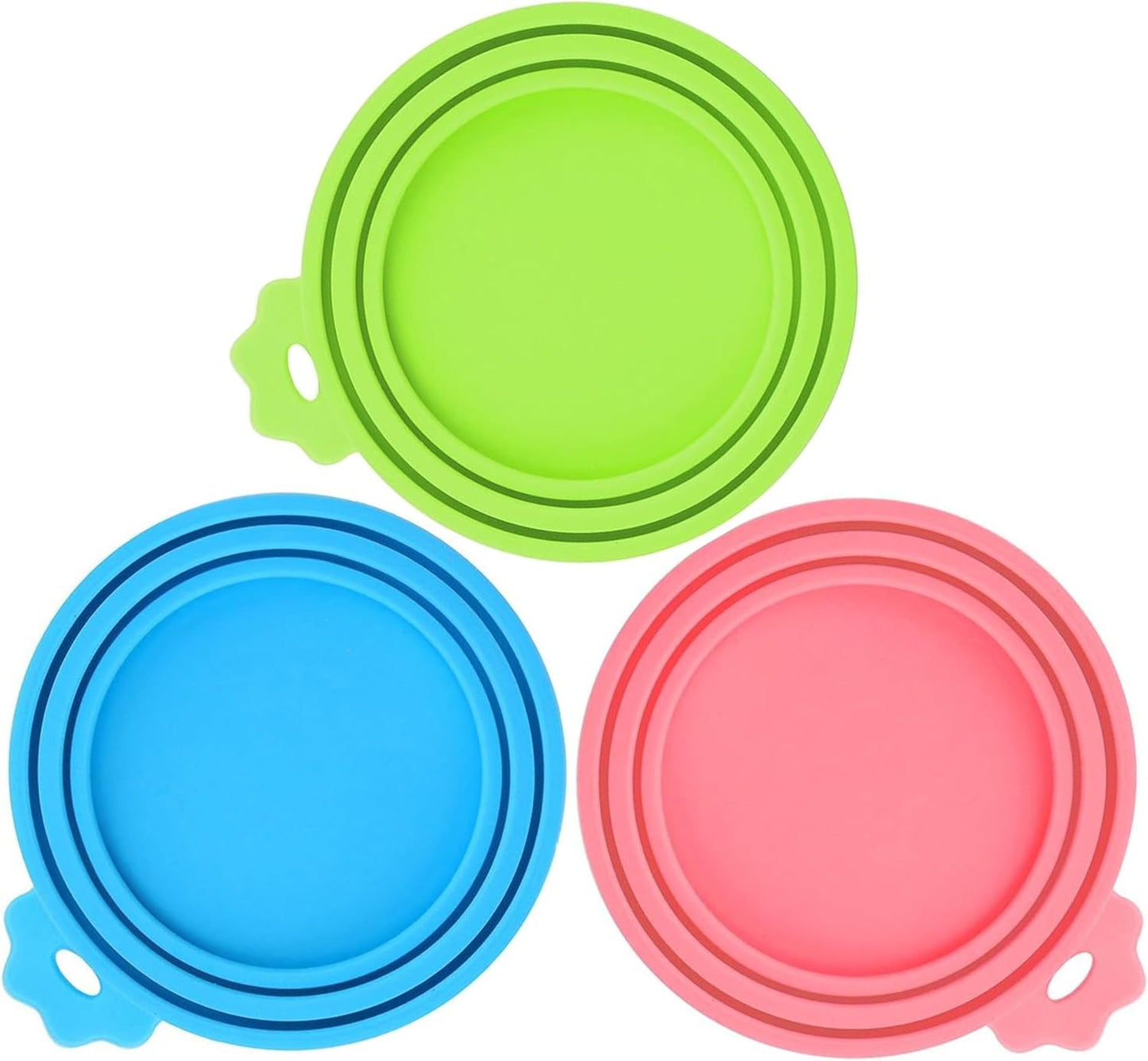 2 Pack Pet Food Can Covers, Silicone Universal Can Lids for Dog & Cat Food, BPA Free, One Fit Most Standard Size Food Cans Green/Blue