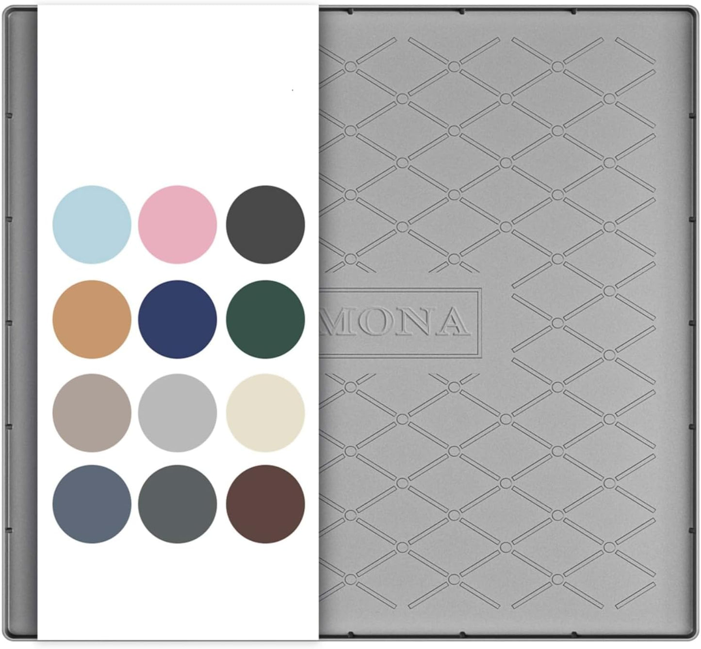 URMONA Under Sink Mat for Kitchen Waterproof, 34" x 22" Silicone Under Sink Mat for Shelf Liner Organizer, Cabinet Sink Protector Under Sink Liner for Bottom Kitchen, Bathroom(Light Grey)