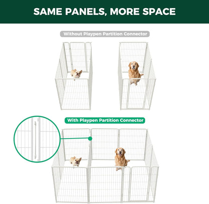 FXW Homeplus Unleashed Indoor Dog Playpen - Stress-Free and Safe Play, Heavy Duty 24 Inch 6 Panels Dog Pen for Puppy and Small Dogs, Black│Patented