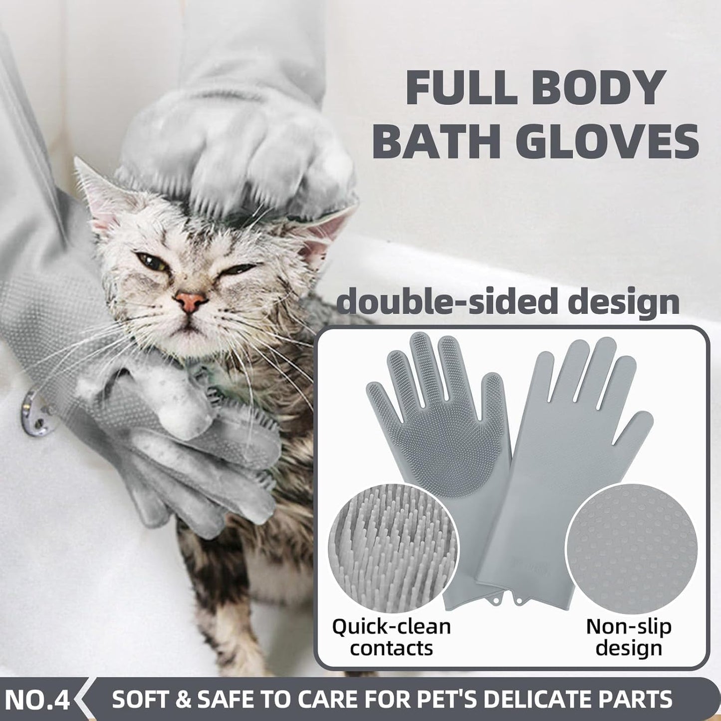 Dog Brush for Shedding,6 PCS in One Pet Slicker Hair Brush Kit Organizer Bag - Dog Cat Grooming Deshedding Undercoat Rake Brush Comb for All Small Large Dogs Cats Grey