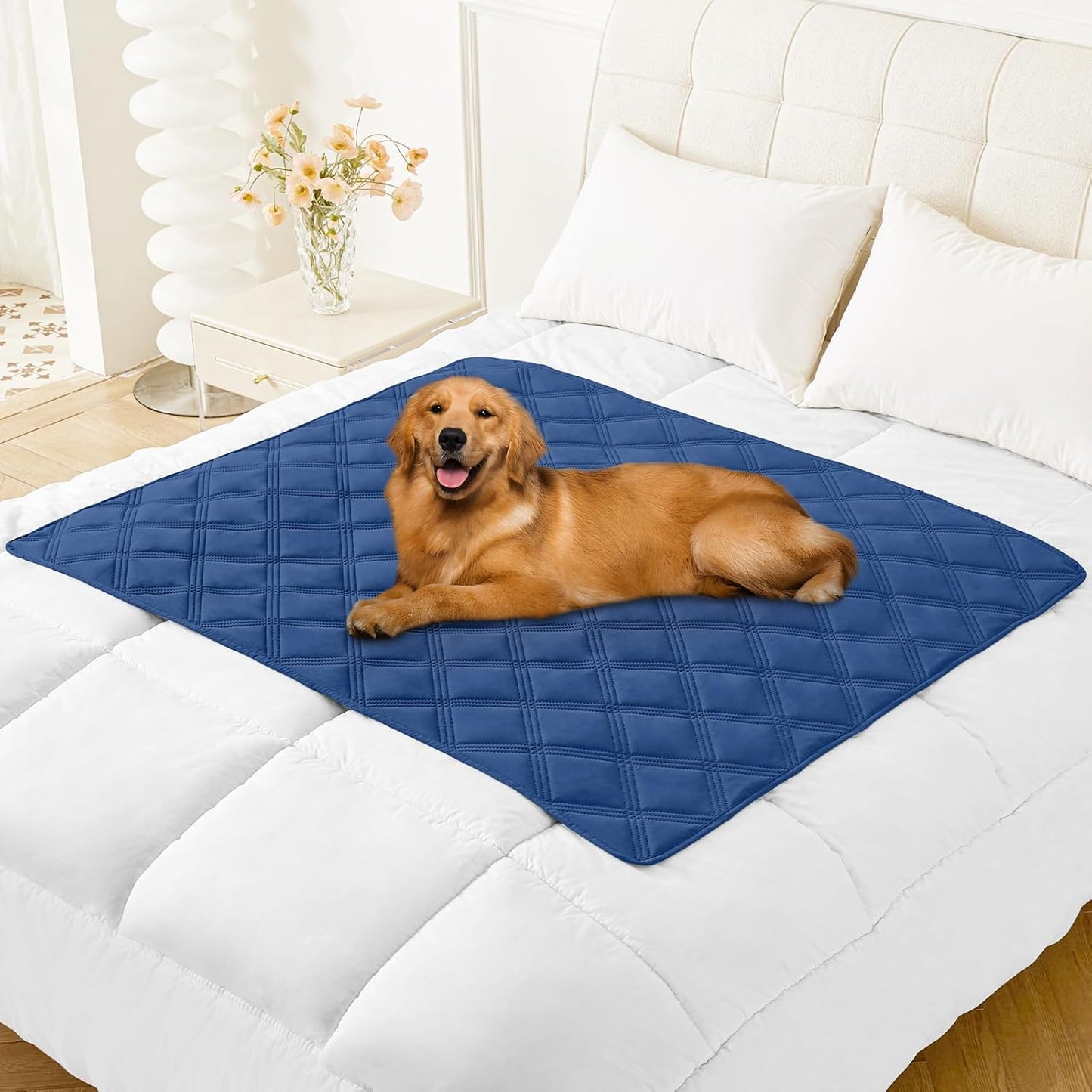 Smiry Waterproof Dog Bed Cover Blanket 30x70, Soft Reversible Pet Blanket, Washable Leakproof Cats Dogs Couch Cover for Sofa, Couch, Furniture, Grey/Dark Grey