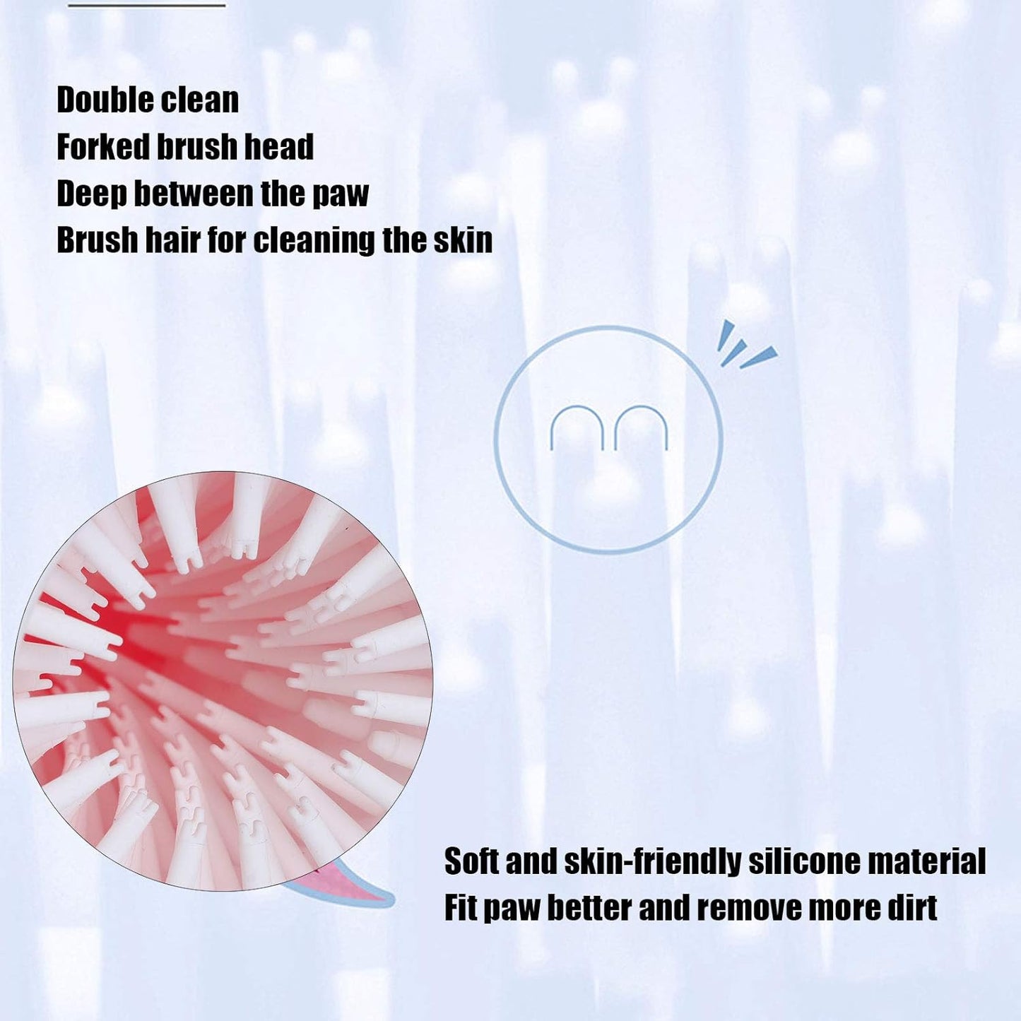 Dog Paw Cleaner, Paw Washer Detachable Pet Feet Cleaner Rotating Dog Portable Feet Cleaning Cup Portable Dog Foot Washer Accessory(Blue)
