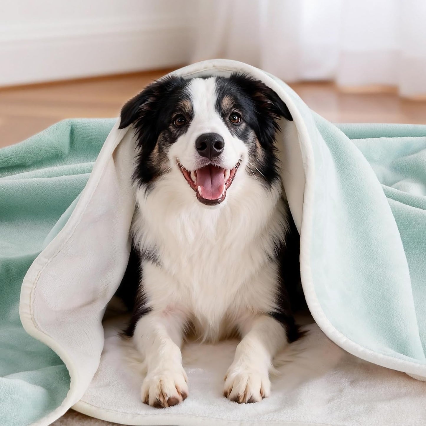 LOOBANI Waterproof Blanket for Bed: Reversible Soft Flannel Twin Bed Blanket 60" x 80", Leakproof Throw Spill-Proof Dog Pet Blanket for Couch Cover, Movie Time, Camping, Travel, Grey